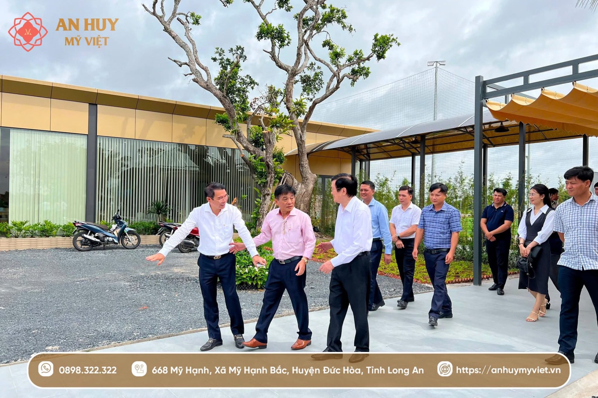 AN HUY GROUP VINH DỰ ĐÓN TIẾP NGUYÊN CHỦ TỊCH NƯỚC TRƯƠNG TẤN SANG GHÉ THĂM DỰ ÁN AN HUY MỸ VIỆT