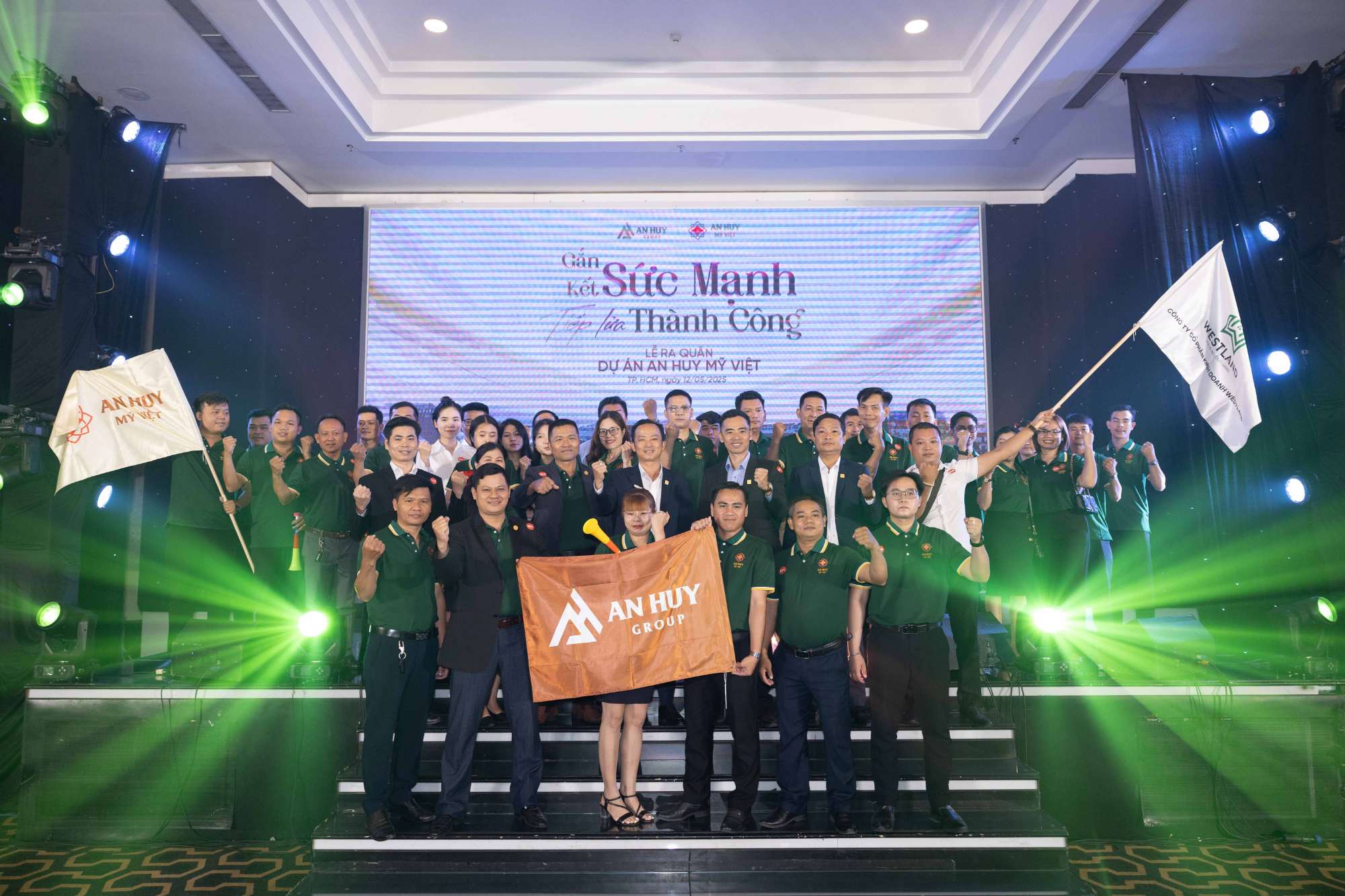 Lễ ra quân dự án An Huy Mỹ Việt với chủ đề "GẮN KẾT SỨC MẠNH - TIẾP LỬA THÀNH CÔNG" ngày 12.5.2025