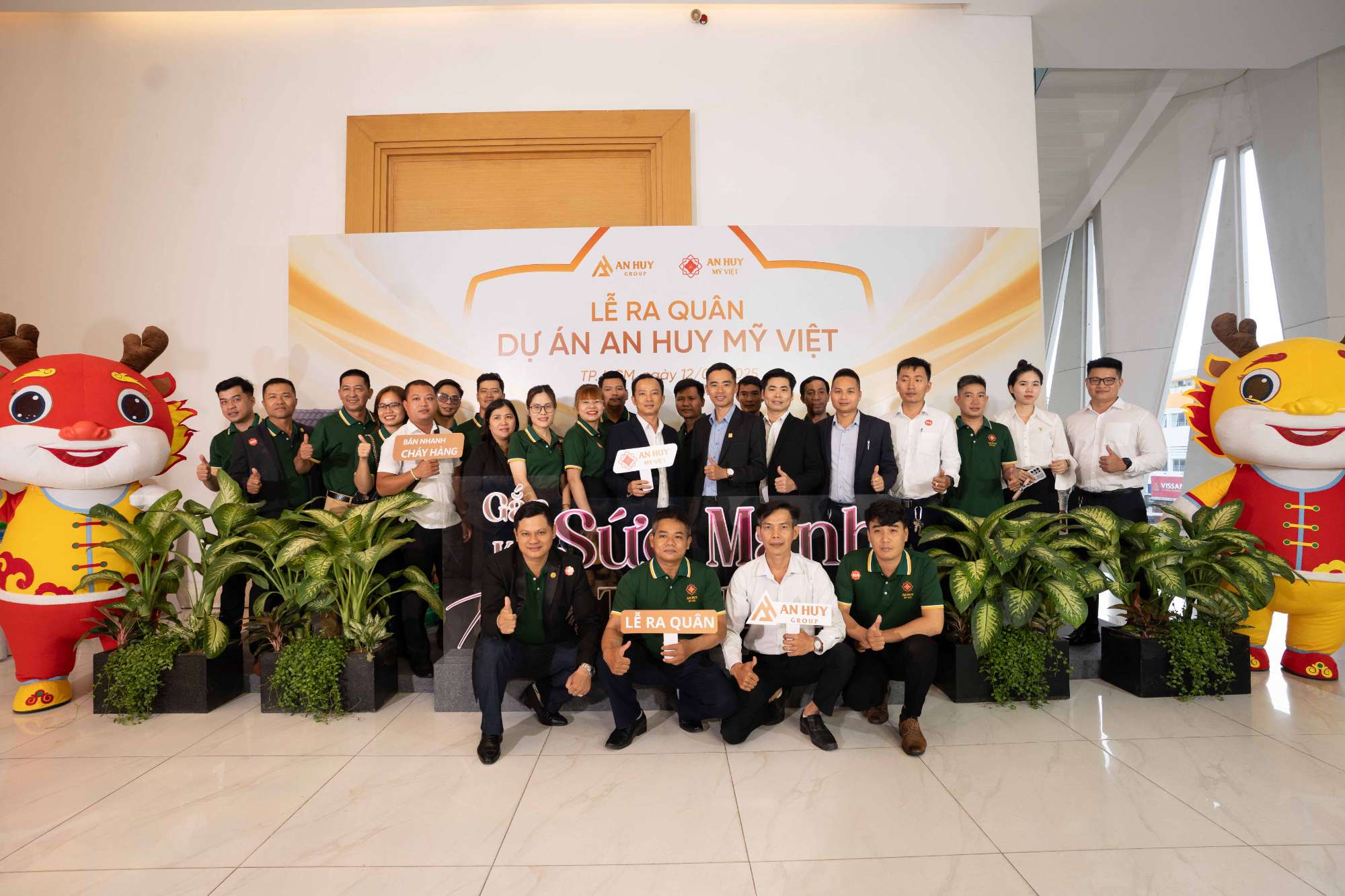 Lễ ra quân dự án An Huy Mỹ Việt với chủ đề "GẮN KẾT SỨC MẠNH - TIẾP LỬA THÀNH CÔNG" ngày 12.5.2025