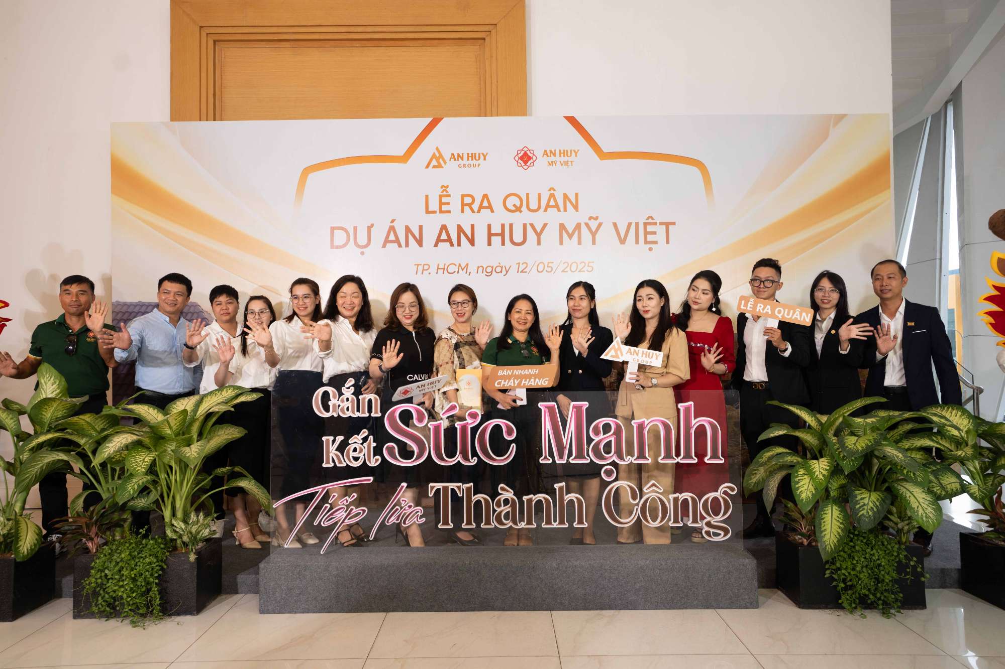 Lễ ra quân dự án An Huy Mỹ Việt với chủ đề "GẮN KẾT SỨC MẠNH - TIẾP LỬA THÀNH CÔNG" ngày 12.5.2025
